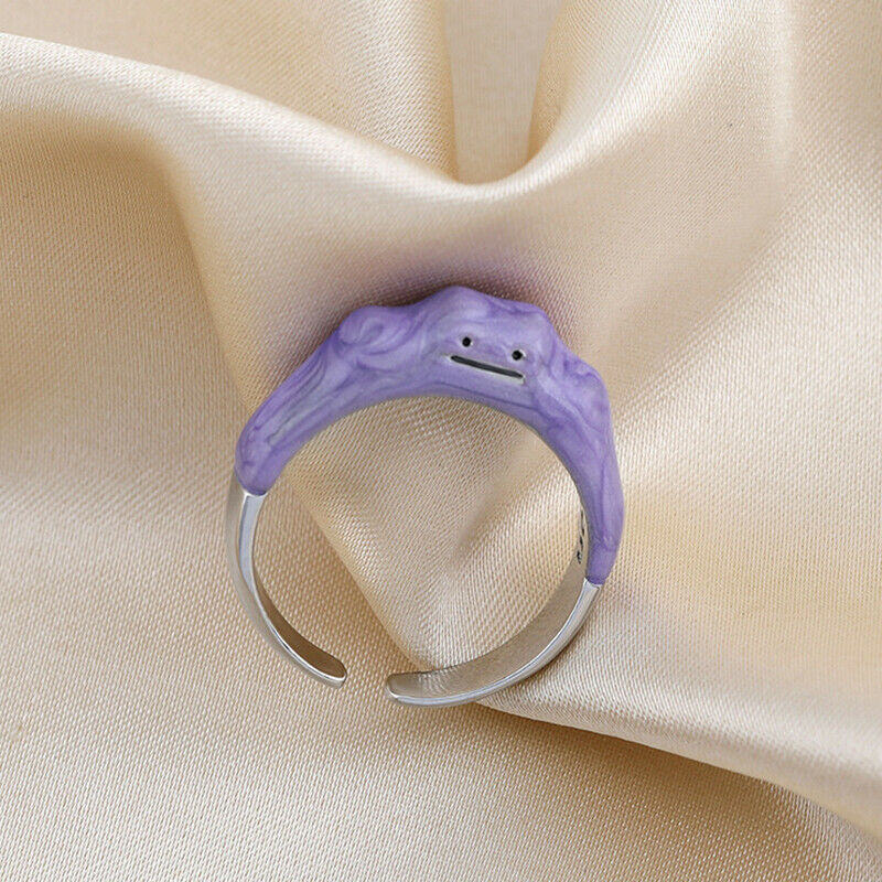 Korean Open Rings Dreamy Purple Cute  Monster Ring Women Girls Jewel.l8