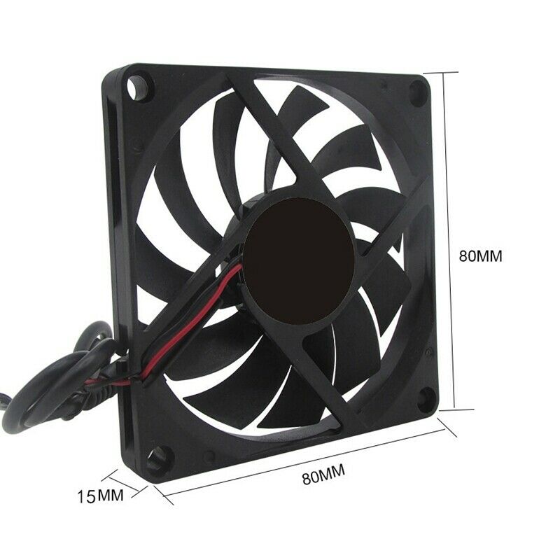 80mm 5V USB Fan 80mm 8cm 8015 Brushless DC Cooling Fan PC Computer Router CaI2J5