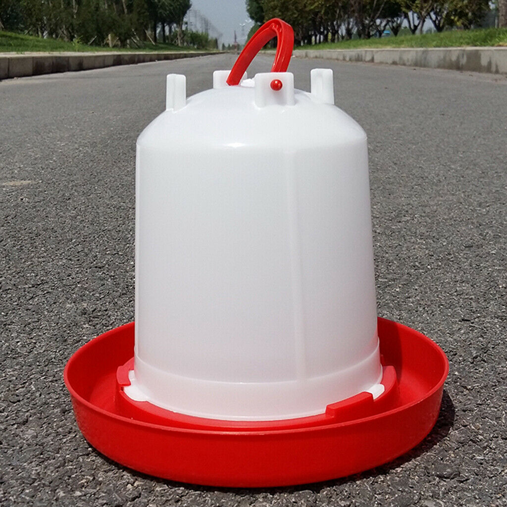 3X Plastic Chick Waterer Domestic Fowl Feeding Water Supplies 2.5L