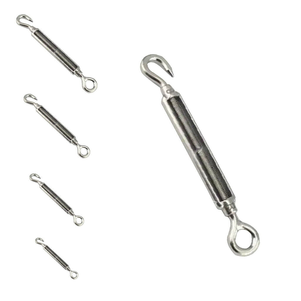 Stainless Steel Basket Screw Eye Turnbuckle Rope Tension Turnbuckle 97mm