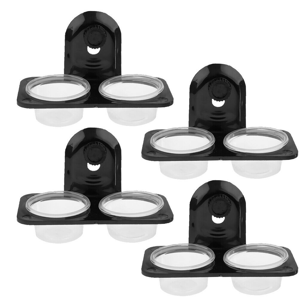 4 Pcs High Quality Food Water Dish Bowl Feeder For Reptile-Lizard Turtle