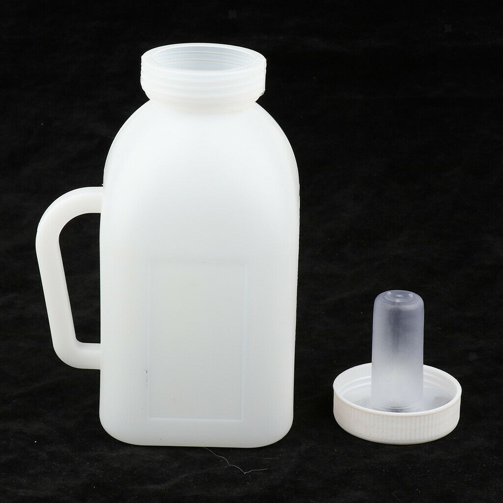 1 Pc Calves Milk Feeding Bottle with Silicone Nipple Farm Baby Bottle 1L