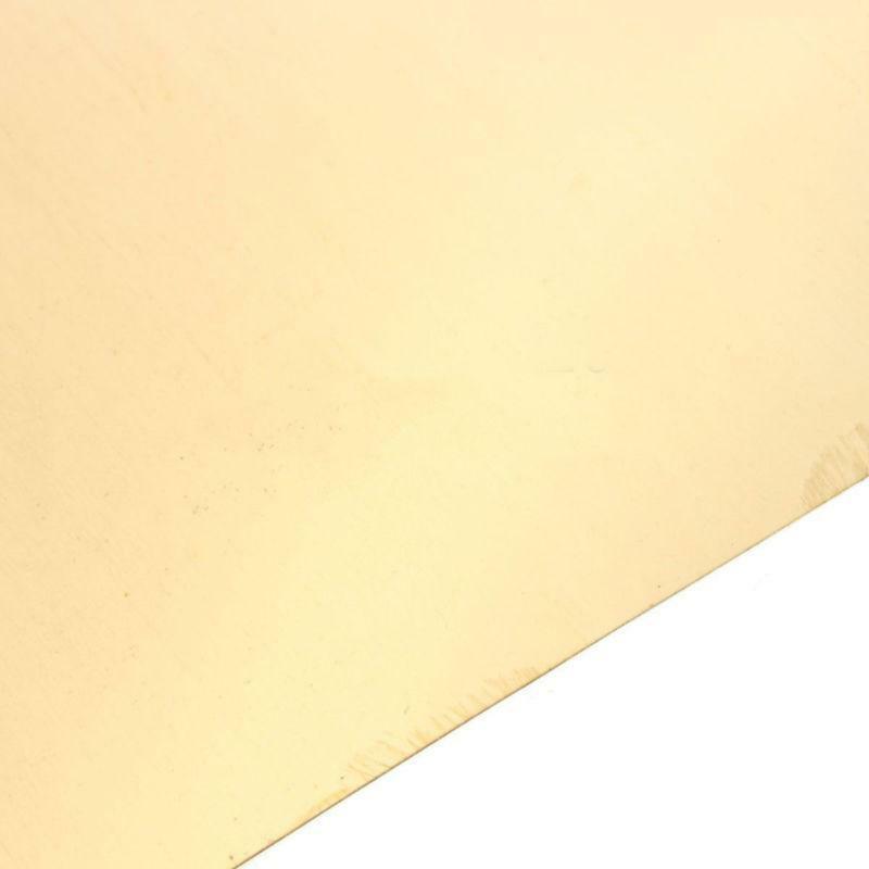 1Pc New Brass Metal Thin Sheet Foil 0.2x200x300mm For Handicraft Aerospace