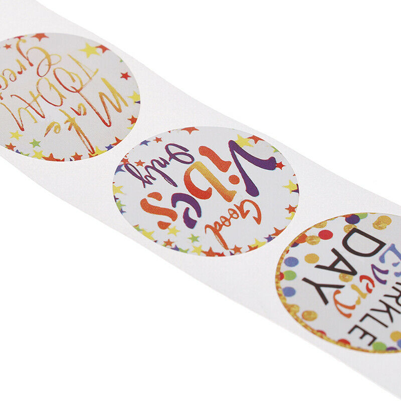 500 Pcs Reward Stickers Roll Cute Motivational Sayings Removable Stickers.l8