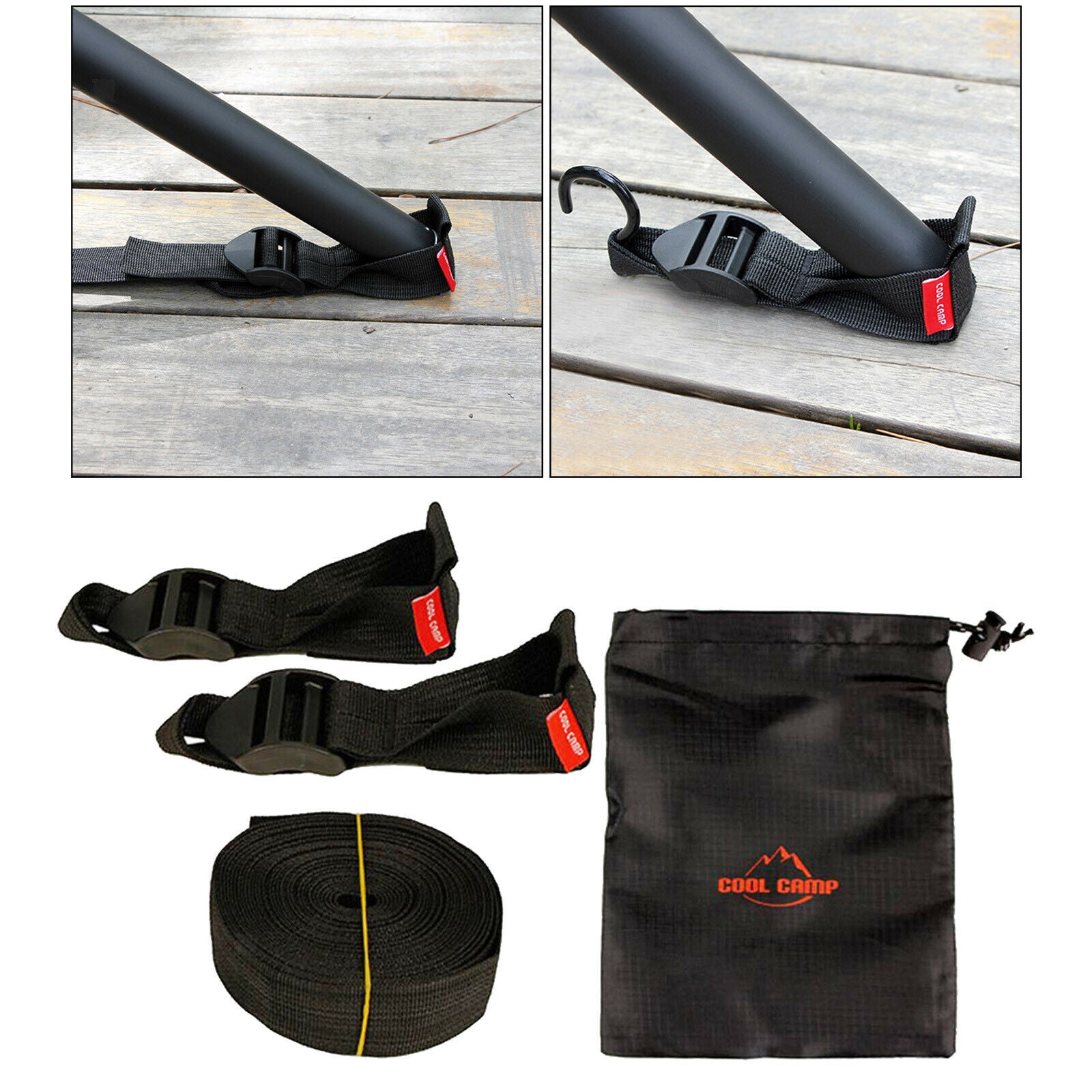 Windproof Tent Pole Fix Buckle Camping Awning Canopy Holder Fixer Picnic