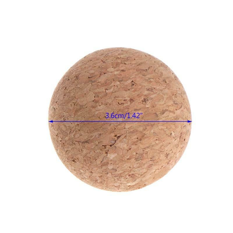 6pcs 36mm Table Football Cork Solid Wood Foosball Table Soccer Ball Fussball