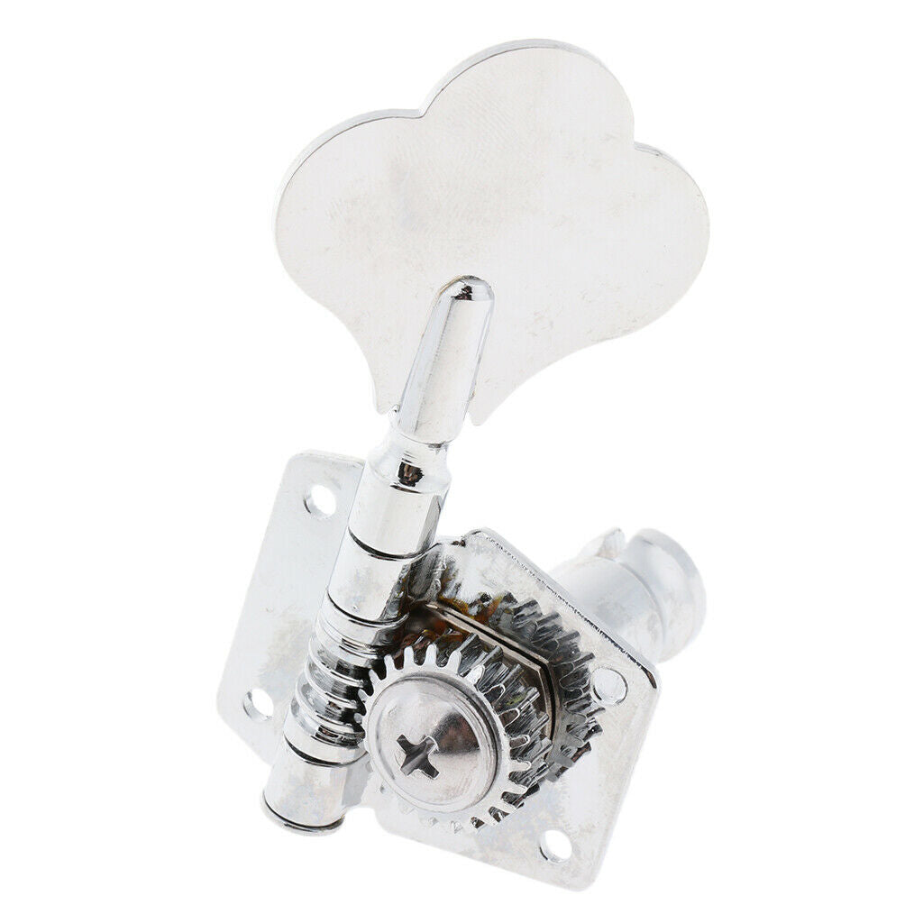 Chrome Machine Head 4R InLine Jazz Bass Guitar-Bass Tuners Tuning Pegs Set