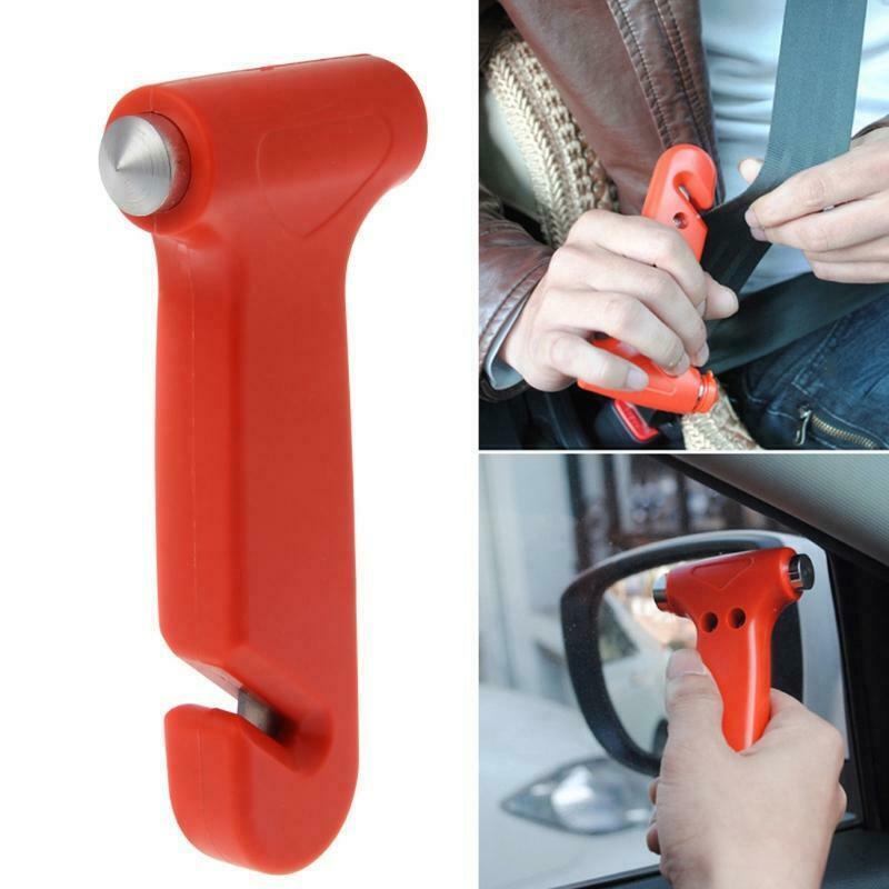 2 in 1 Car Emergency Safety Escape Hammer Glass Window Breaker Cutter Tool