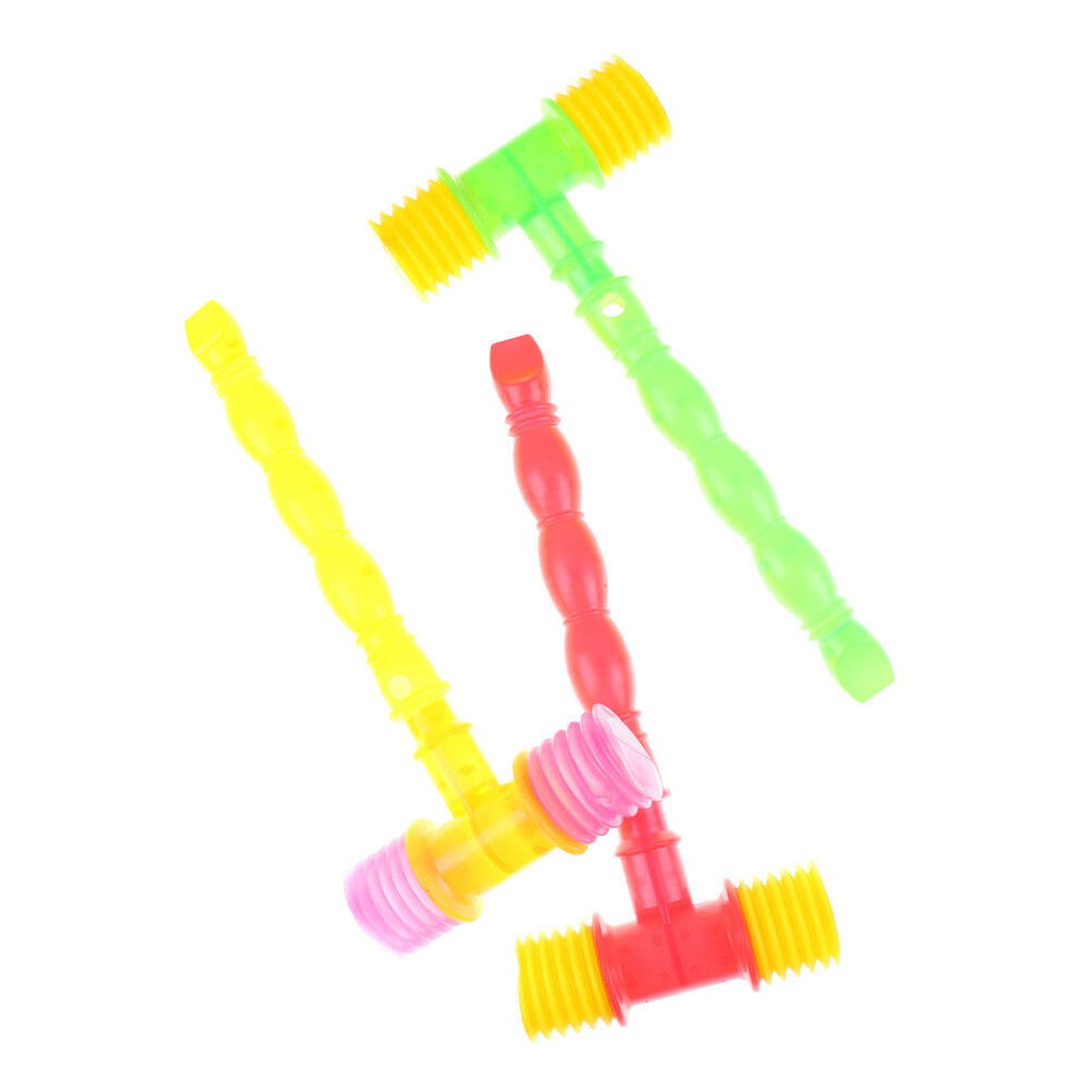 Durable Child Whistle Training Baby Handle Plastic Hammer Noisy Whistle Toys Tt