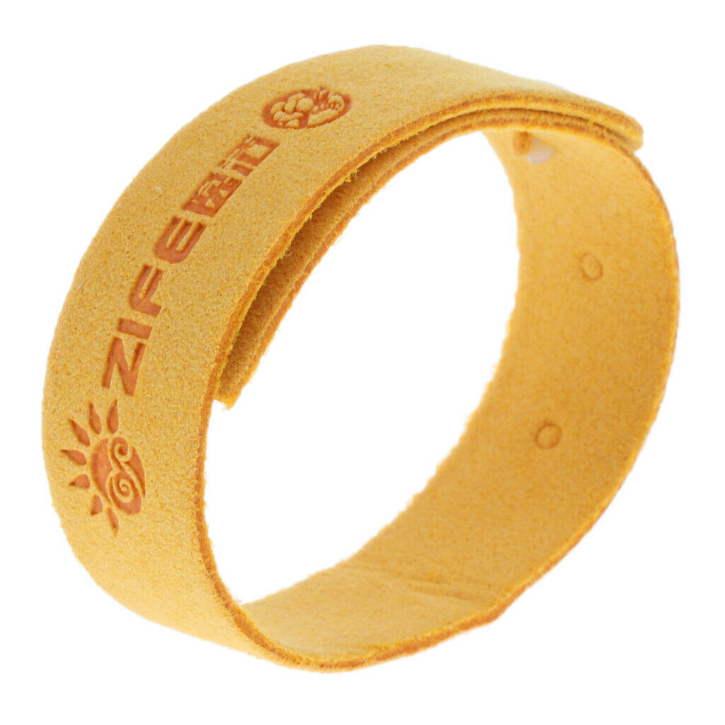 Anti Mosquito Bug Repellent Wrist Band Bracelet Insect Bangle Lock Yellow