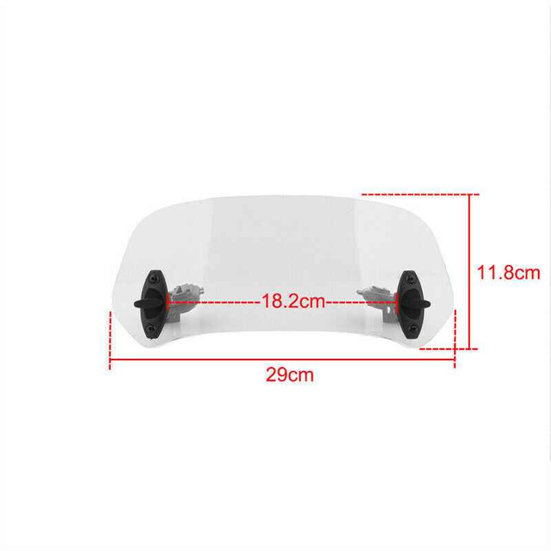 Universal Clip On Adjustable Screen Windscreen Windshield Spoiler Air Deflector