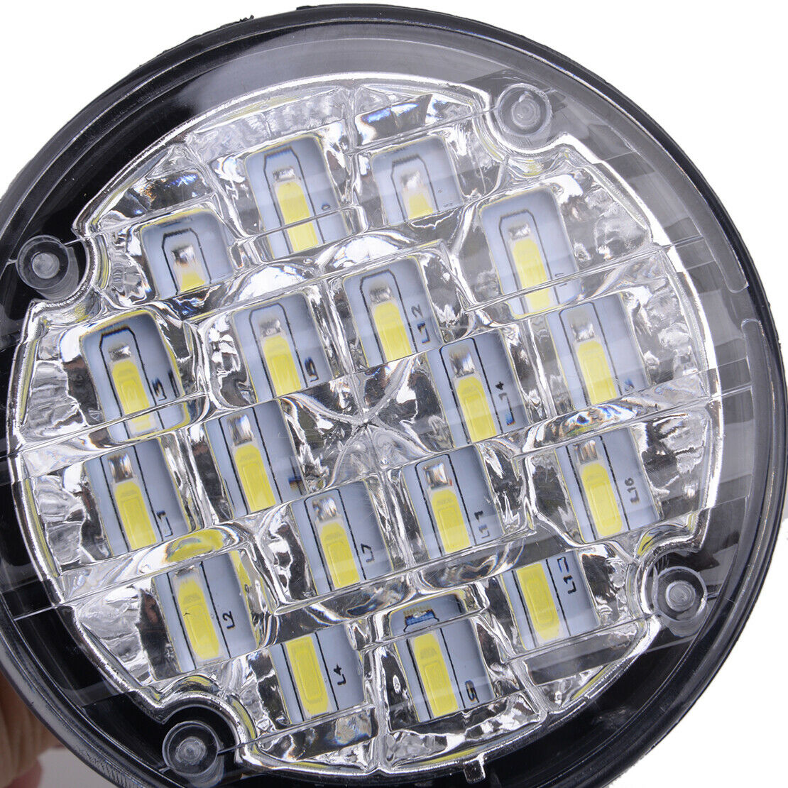 2pc 18 LED 12V Round Car DRL Driving Daytime Running Fog Light Lamp Bulbs White