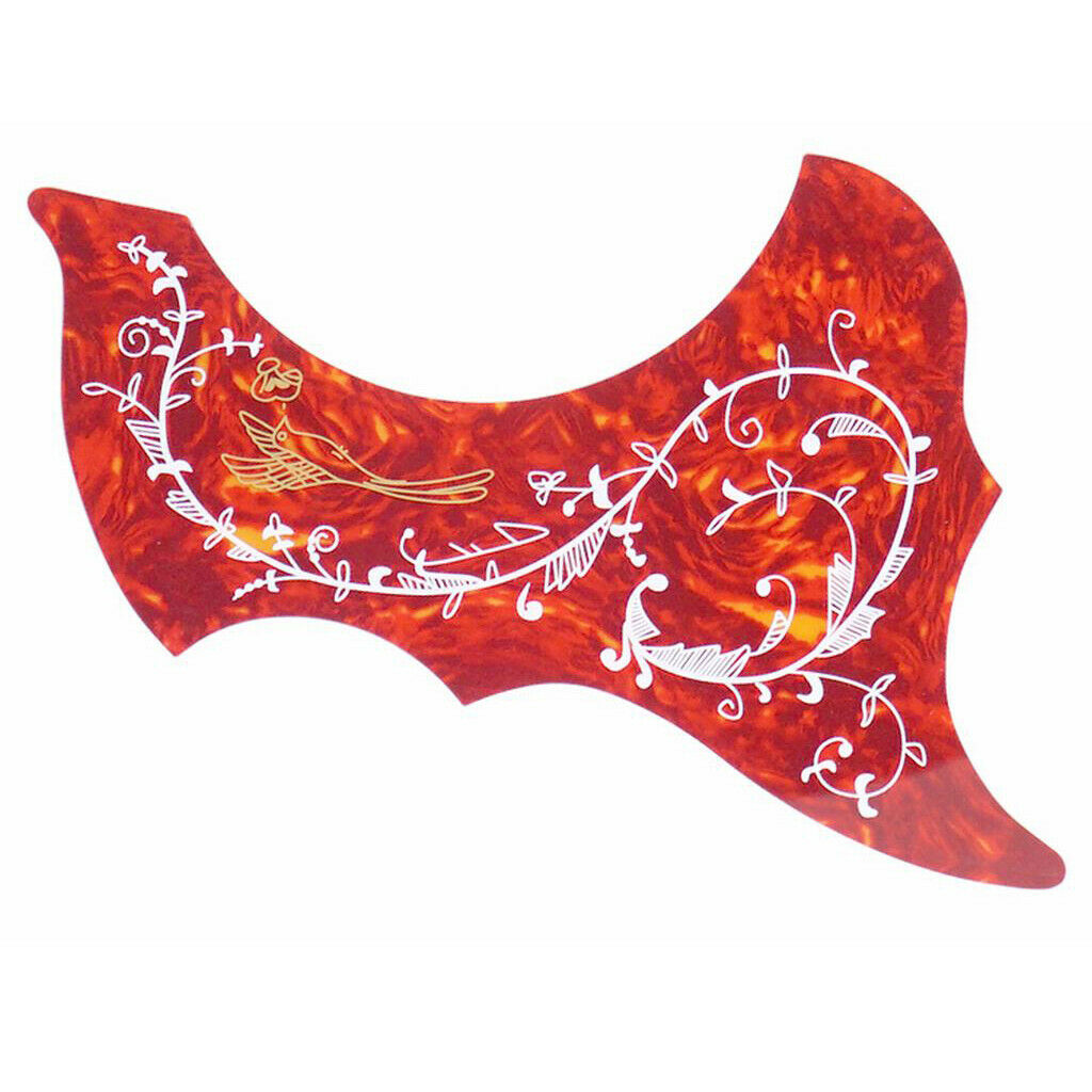 2x 40'' 41'' Acoustic Guitars Pickguards Left-Handed Right-Handed Plates Red