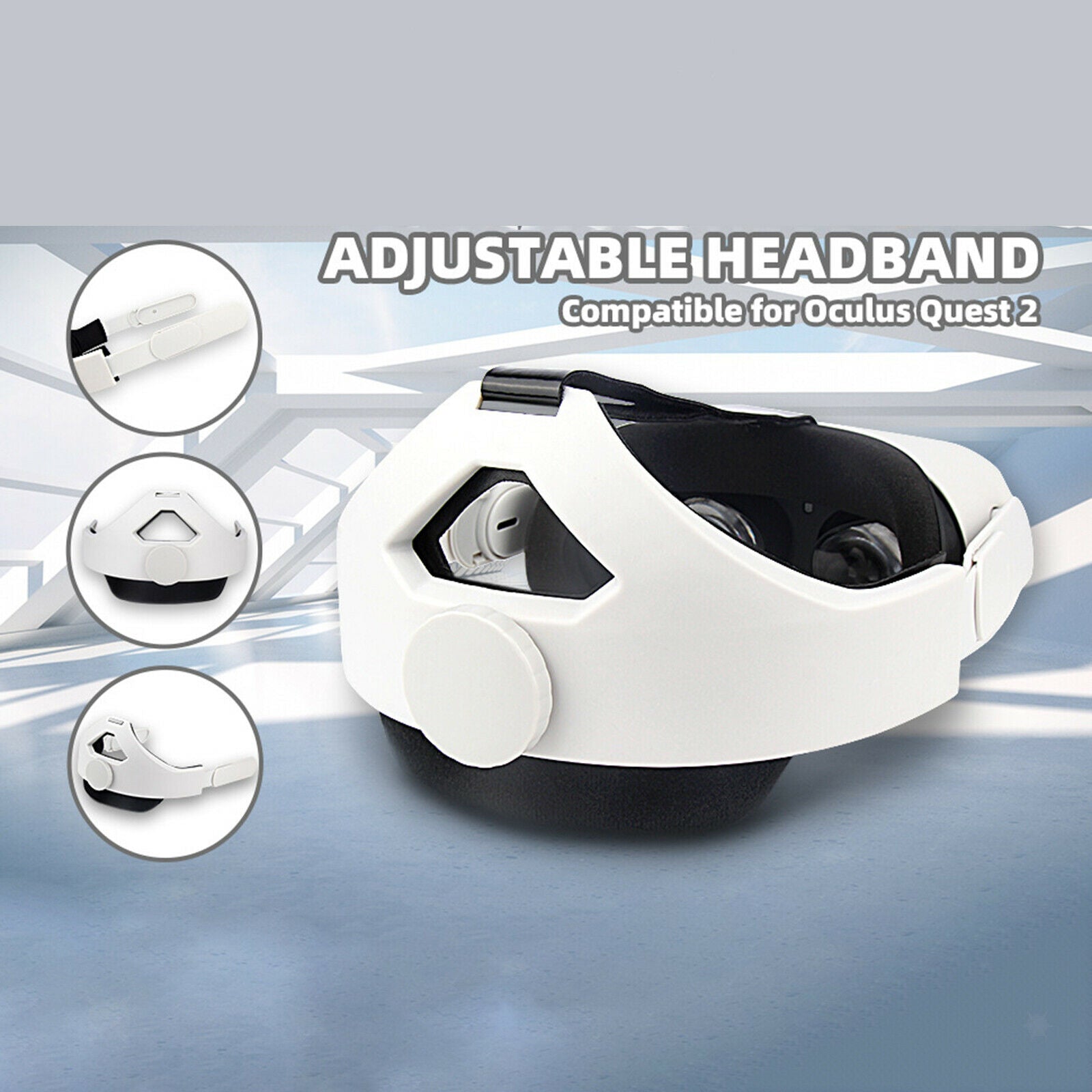 Adjustable VR Glasses Head Strap Replaces for Quest 2 Accessories