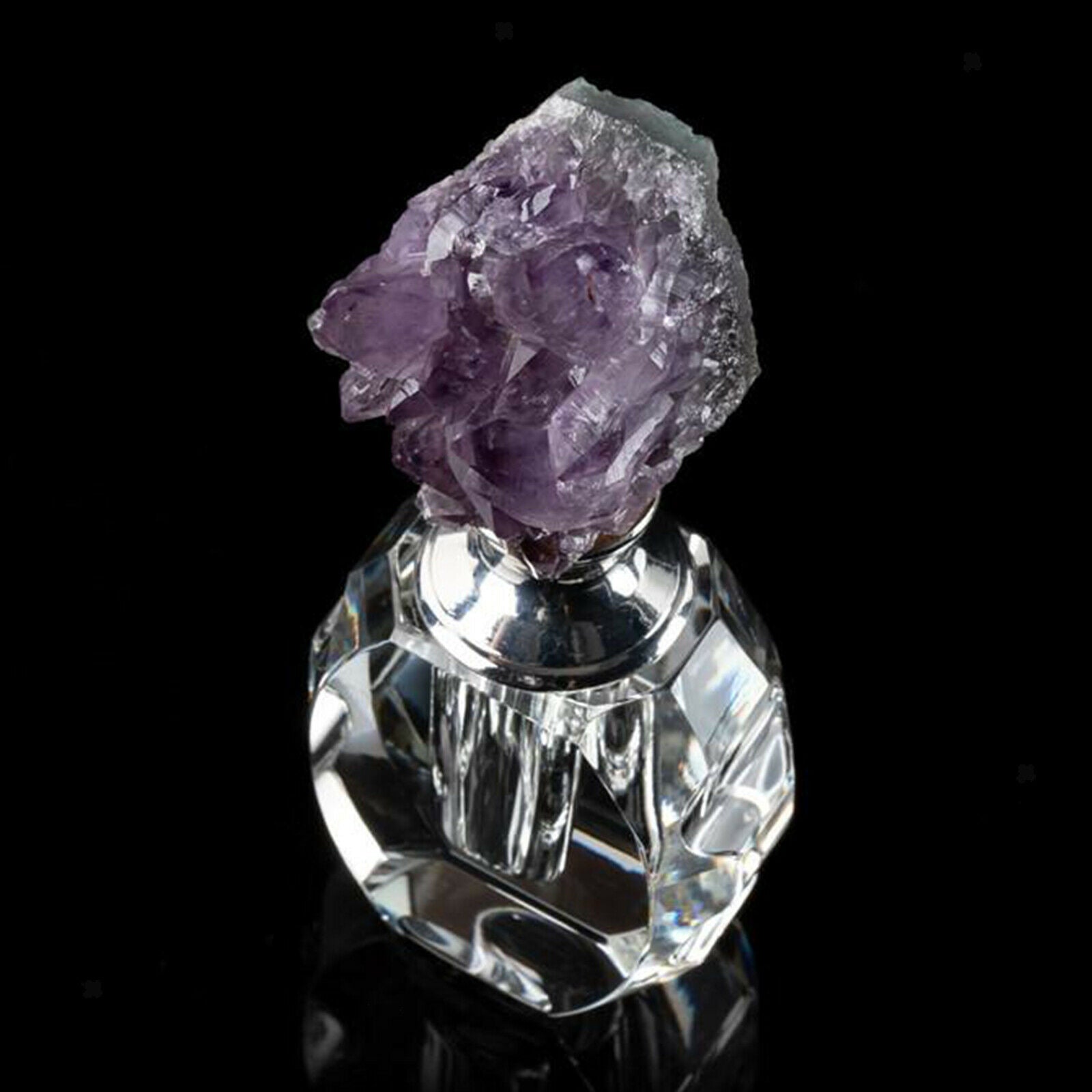 Empty Crystal Perfume Bottle Refillable Glass Bottle Fragrance Container Scent