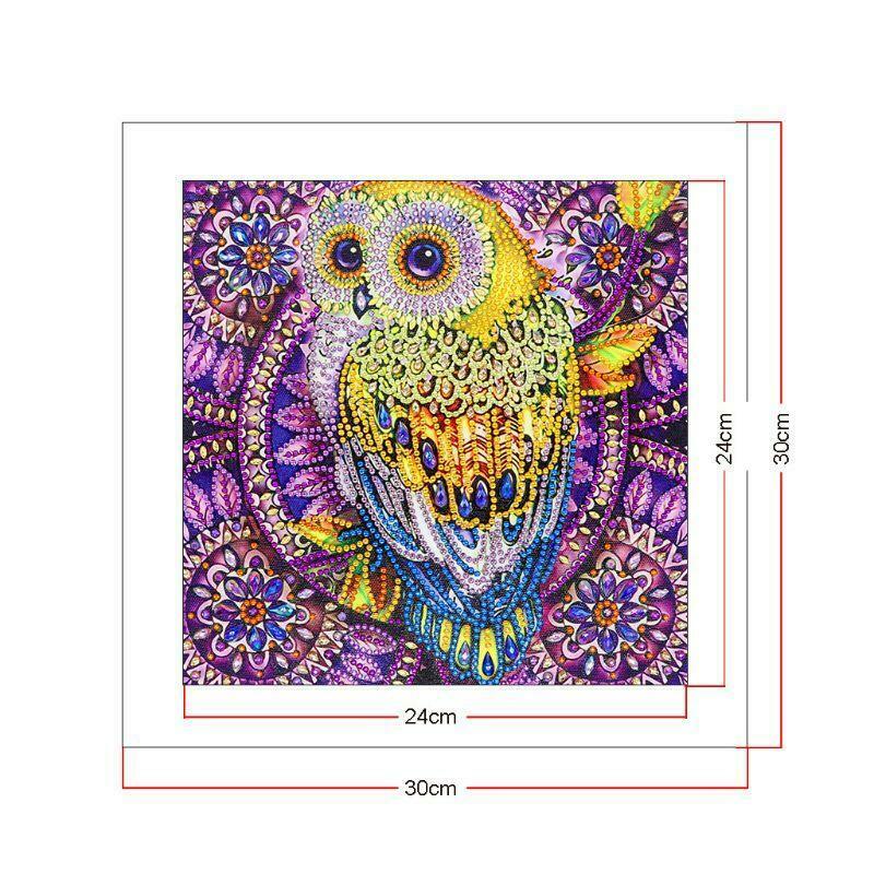Lovely Owl 5D Special Diamond Painting Embroidery DIY  Crystal Cross Stitch Kit