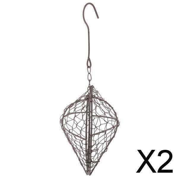 2X 1 lot Metal Succulent Planter Wall Hanging Art Decoration 17cm Heart Shape