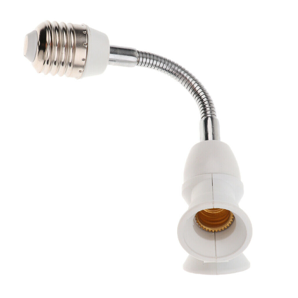 E27 2 in 1 LED Light Bulb Base Converter Adapter Splitter Lamp Holder