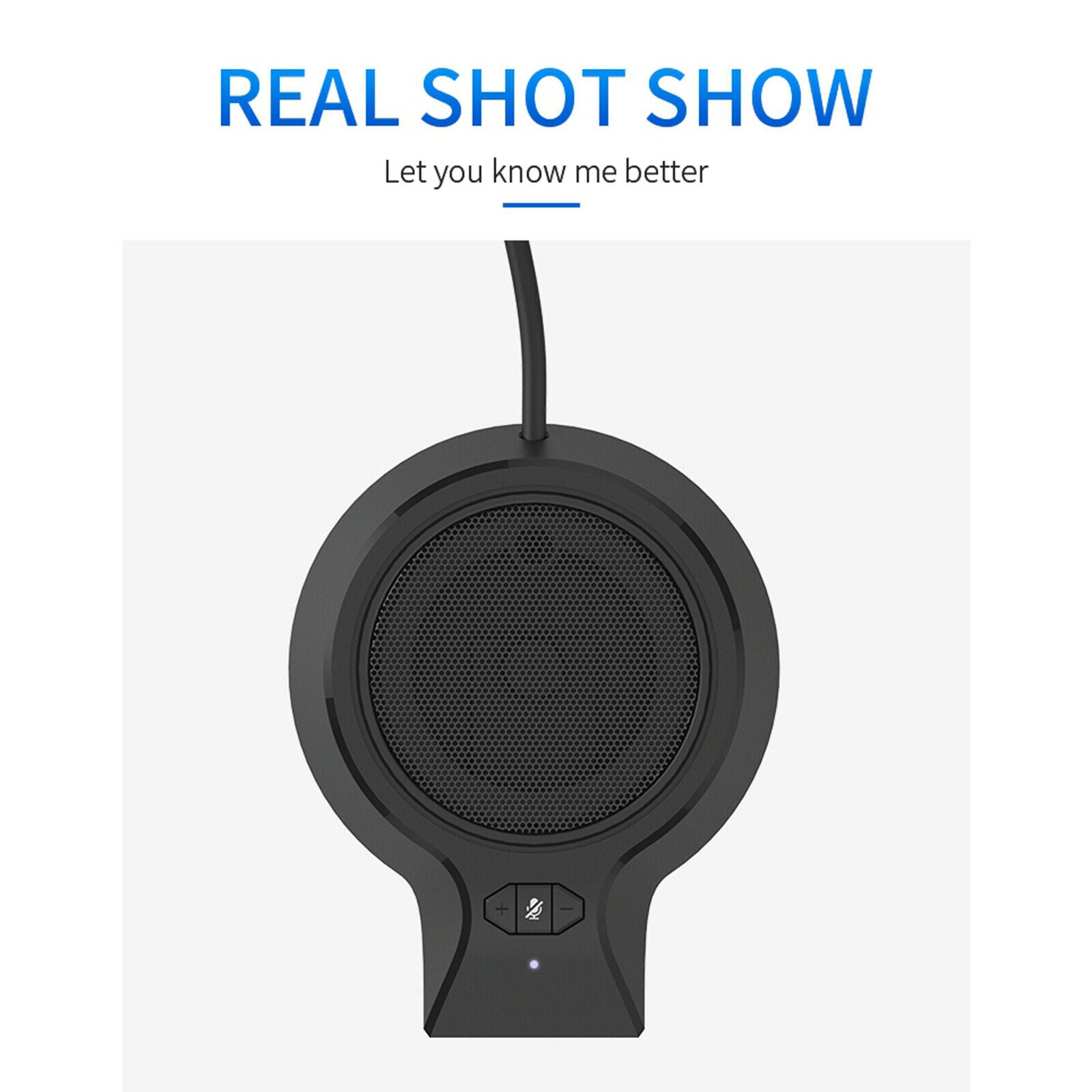 Black USB Conference Computer PC Microphone Mic   Video Meeting