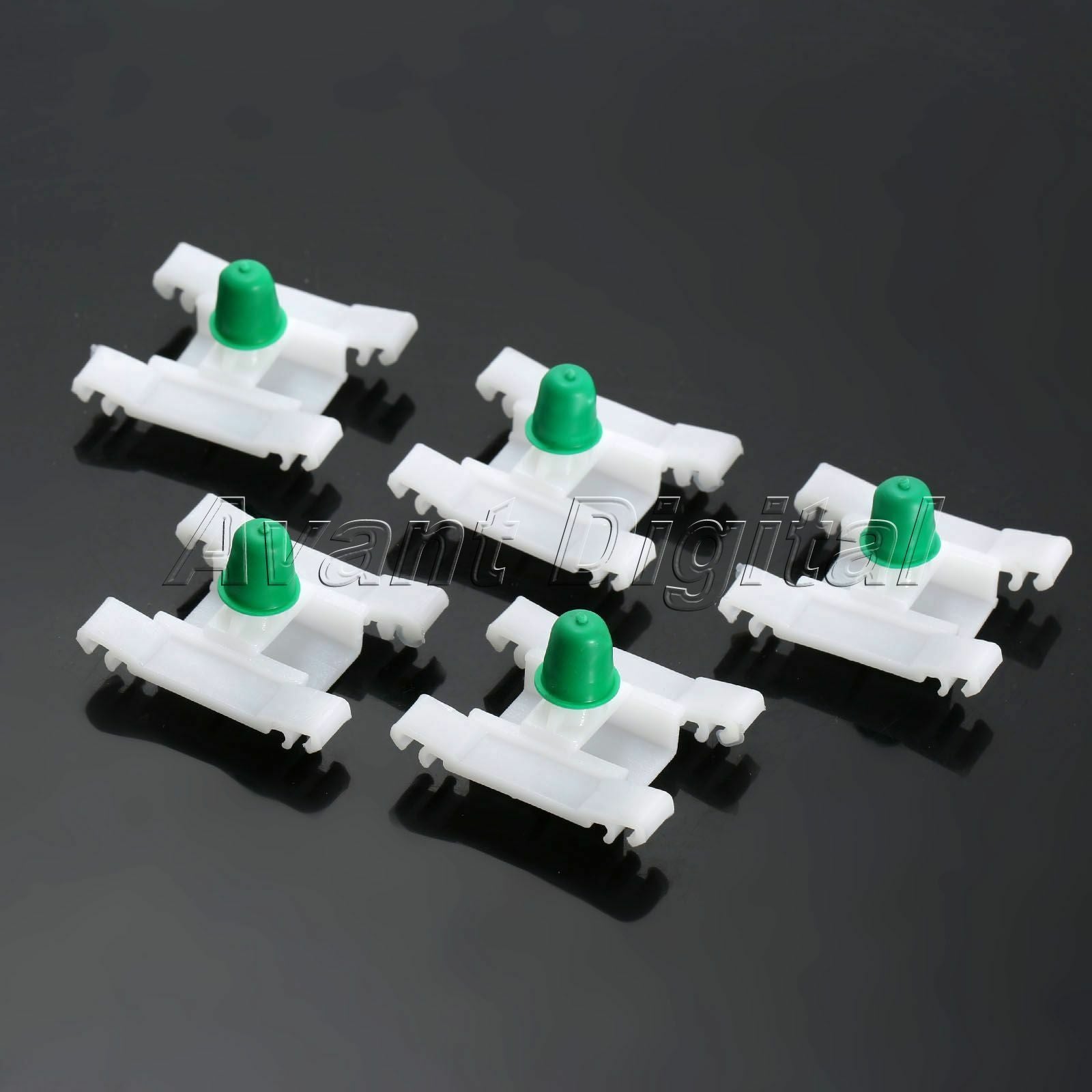 50x Door Moulding Nylon Clip Retainer With Rubber Grommet For  Moulding Clip
