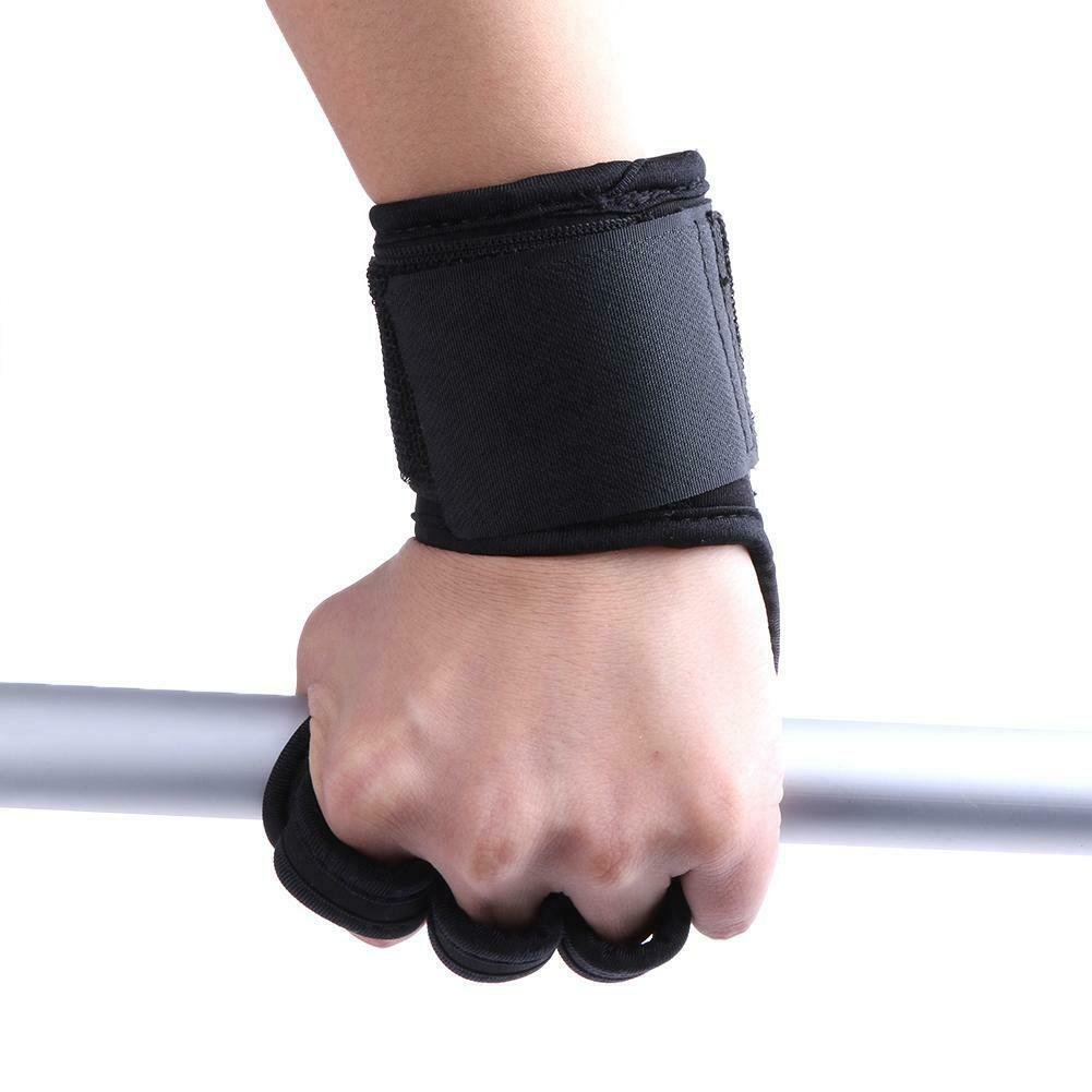 Anti Skid Half Finger Gym Exercise Fitness Dumbbell Training Bracer Glove @