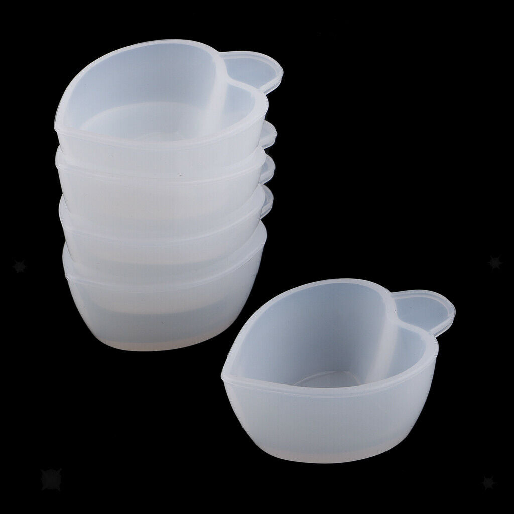 5x Silicone UV Liquid Mixing Bowl Cup DIY Casting Jewelry Making Mould Tools