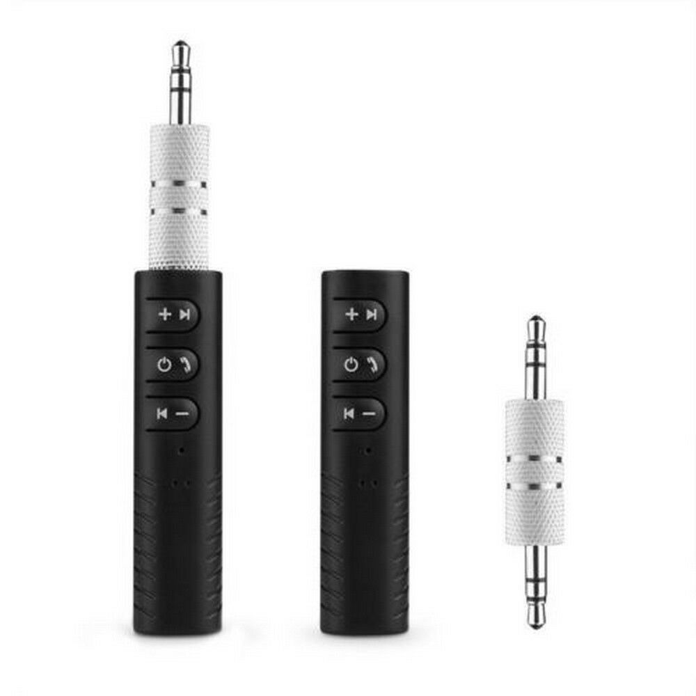 Wireless AUX Stereo Audio Music Home Car Receiver 3.5mm Adapter Mic ~