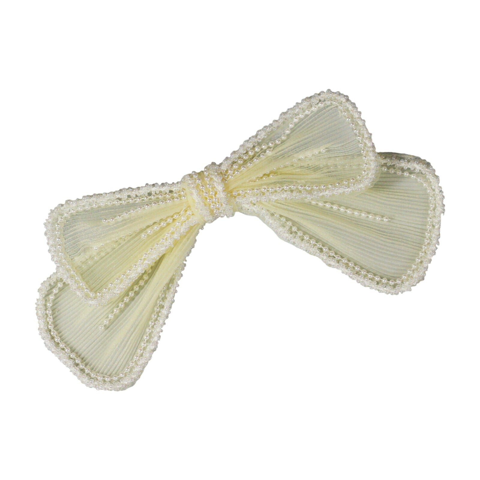 Pearls Beads Lace Bows Hair Clip Large Hairpin Headpiece Hair Accessories