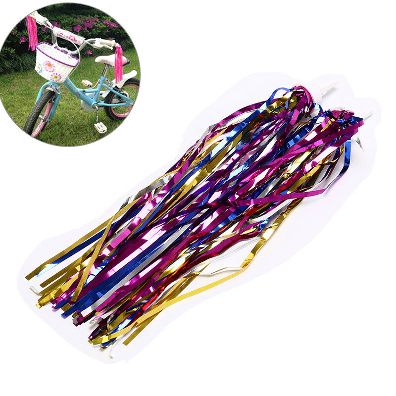2pair bike bicycle cycling tricycle kid boy girl handlebar streamers tasse.l8