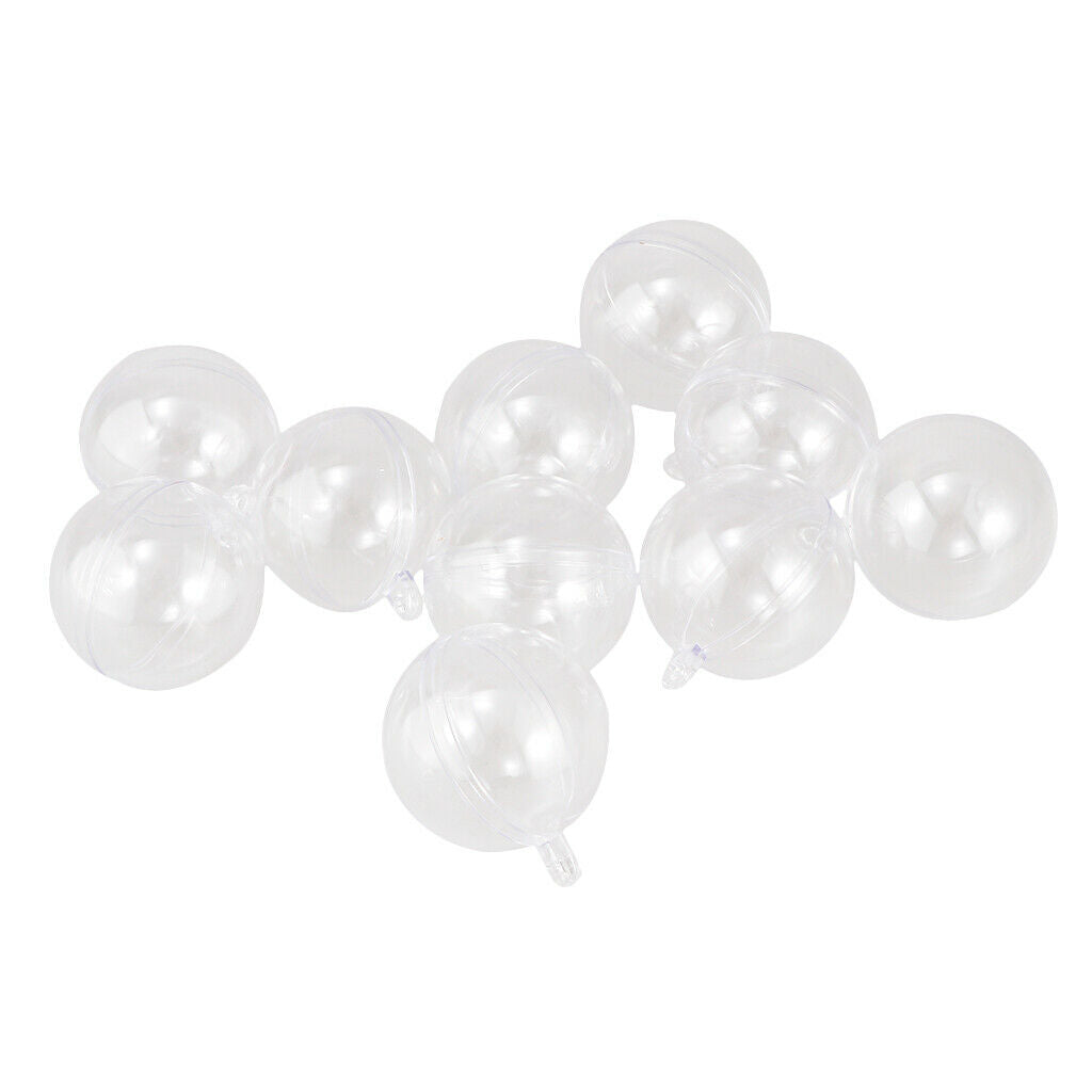 10pcs Multisize Fillable Ball Hollow Ball Christmas Decors Candy Filler 4cm