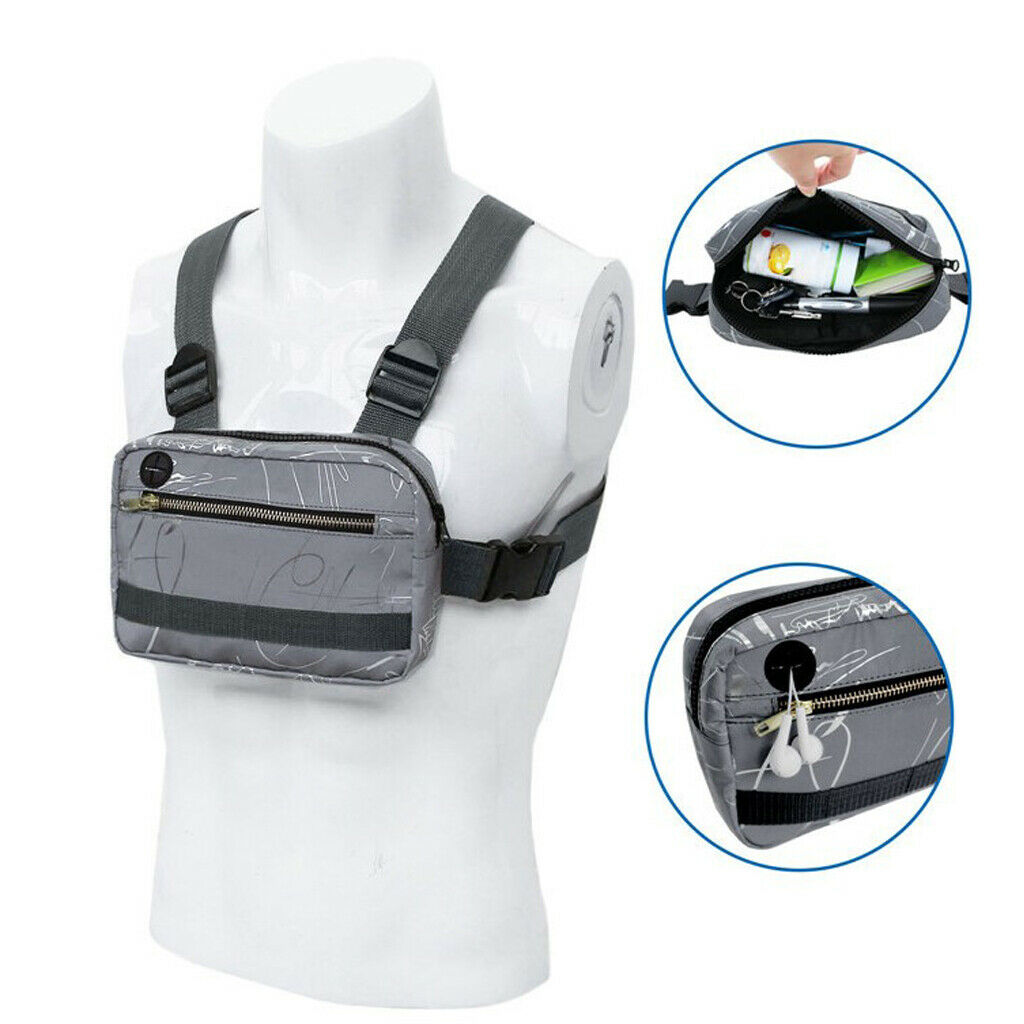 Multifunctional Glow Chest Bag Vest Hunting Travel Recon Bag Organizer Storage