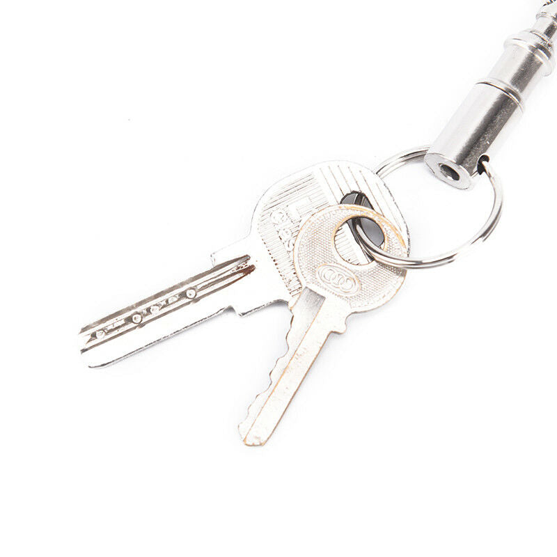2Pcs Outdoor Backpack Key Ring Carabiner Double Key Ring Padlock Keychain.l8