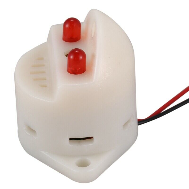 DC 6-24V 30mA 2 Wire Industrial Red LED Flash Alarm Buzzer Siren 90dB M2B4B4