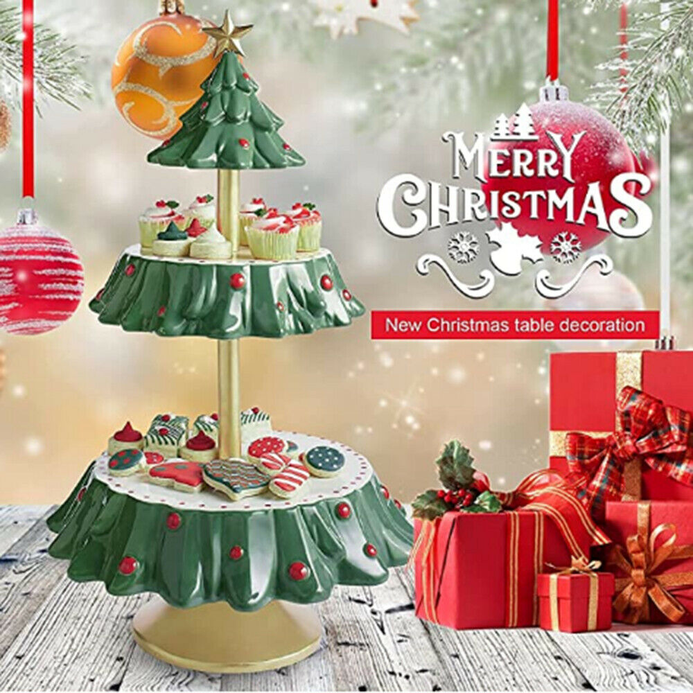 Christmas Snack Rack Christmas Tree Dessert Table Fruit Plate Holiday Party Tray