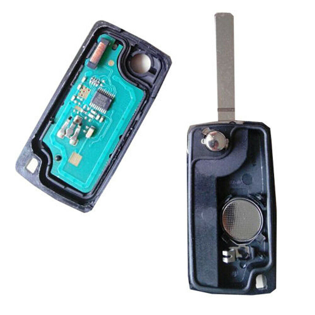 3-Button Remote Flip Key Fob 433MHz ID46 Chip for PEUGEOT 207 307 308
