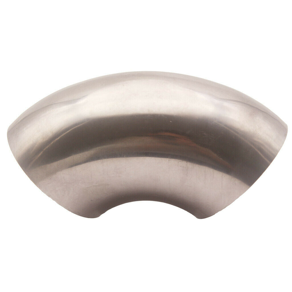 3inch 76mm X 90Â° Tight Radius 0.84D 304 Stainless Steel Exhaust Mandrel Bend
