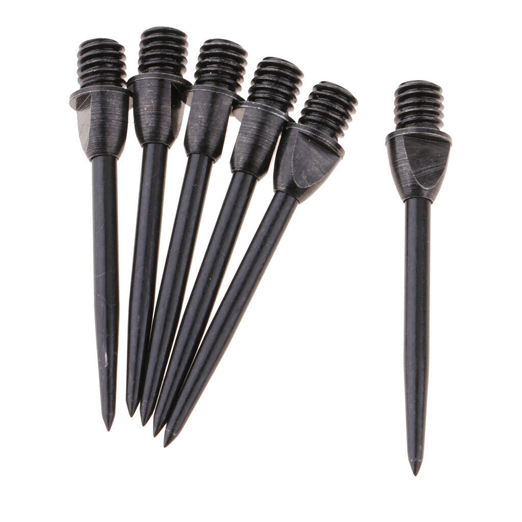 Set Of 18 Hammer Head Harrows Darts Tips  Points Stem Black Durable