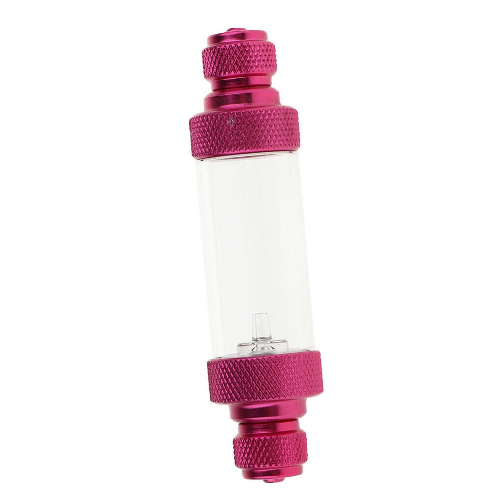 Aquarium Aluminum Bubble Counter with Check Valve for Co2 Diffuser Double Head