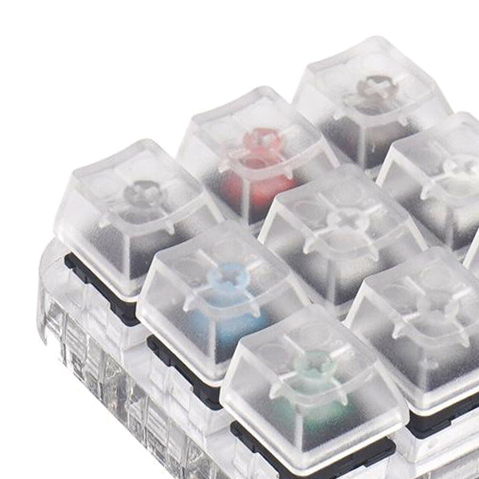 9 Keys Clear Keyboard Switch Tester Sampler Testing Tool w/Acrylic Base