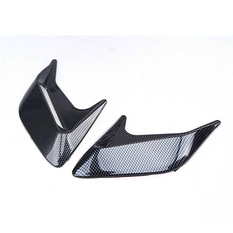 Pair Universal Car Air Flow Hood Fender Side Vent Decoration Carbon Fiber Style