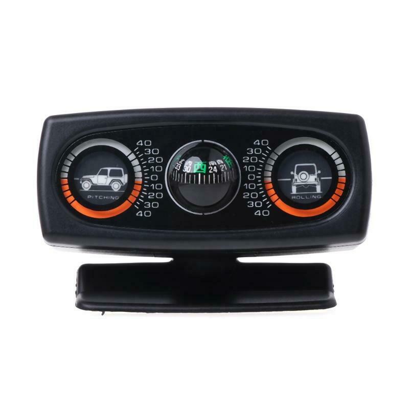 3 In 1 Car Compass Inclinometer Angle Slope Level Meter Finder Gradient Balancer