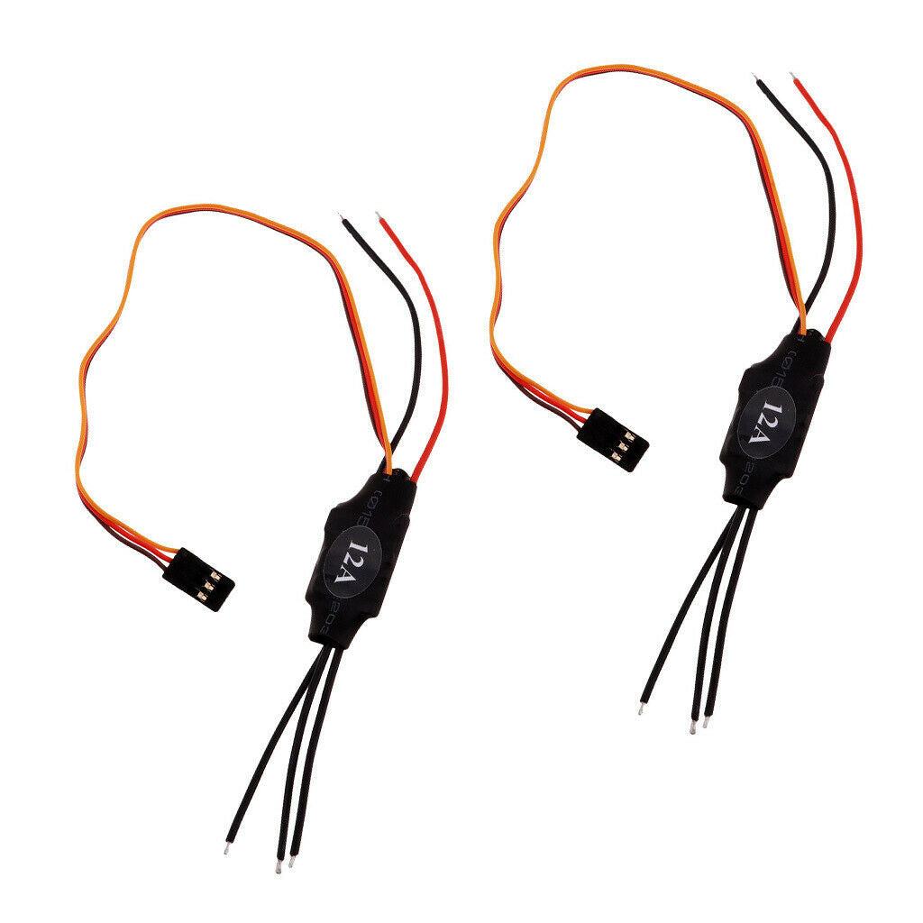 2pcs 12A Brushless ESC Electric Speed Controller for Airplane