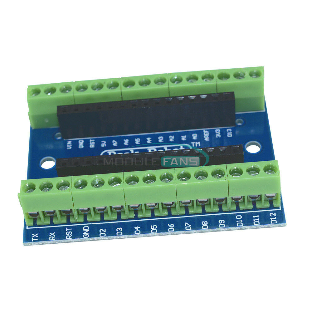 2PCS Nano V3.0 AVR ATMEGA328P-AU Module Terminal Adapter Board For Arduino