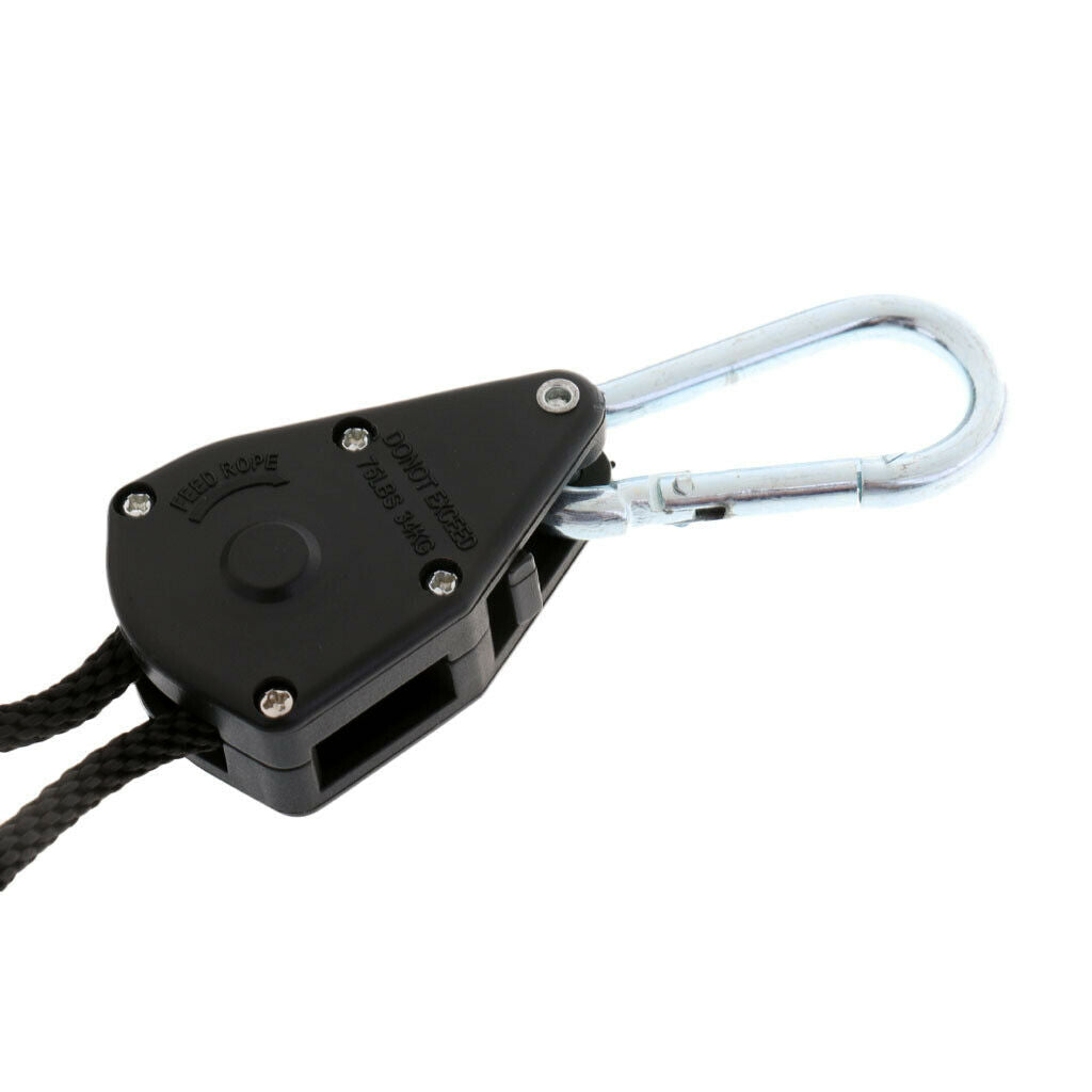 2 Pairs 68KG Capacity Rope Ratchet Hanger for Grow Light Reflector