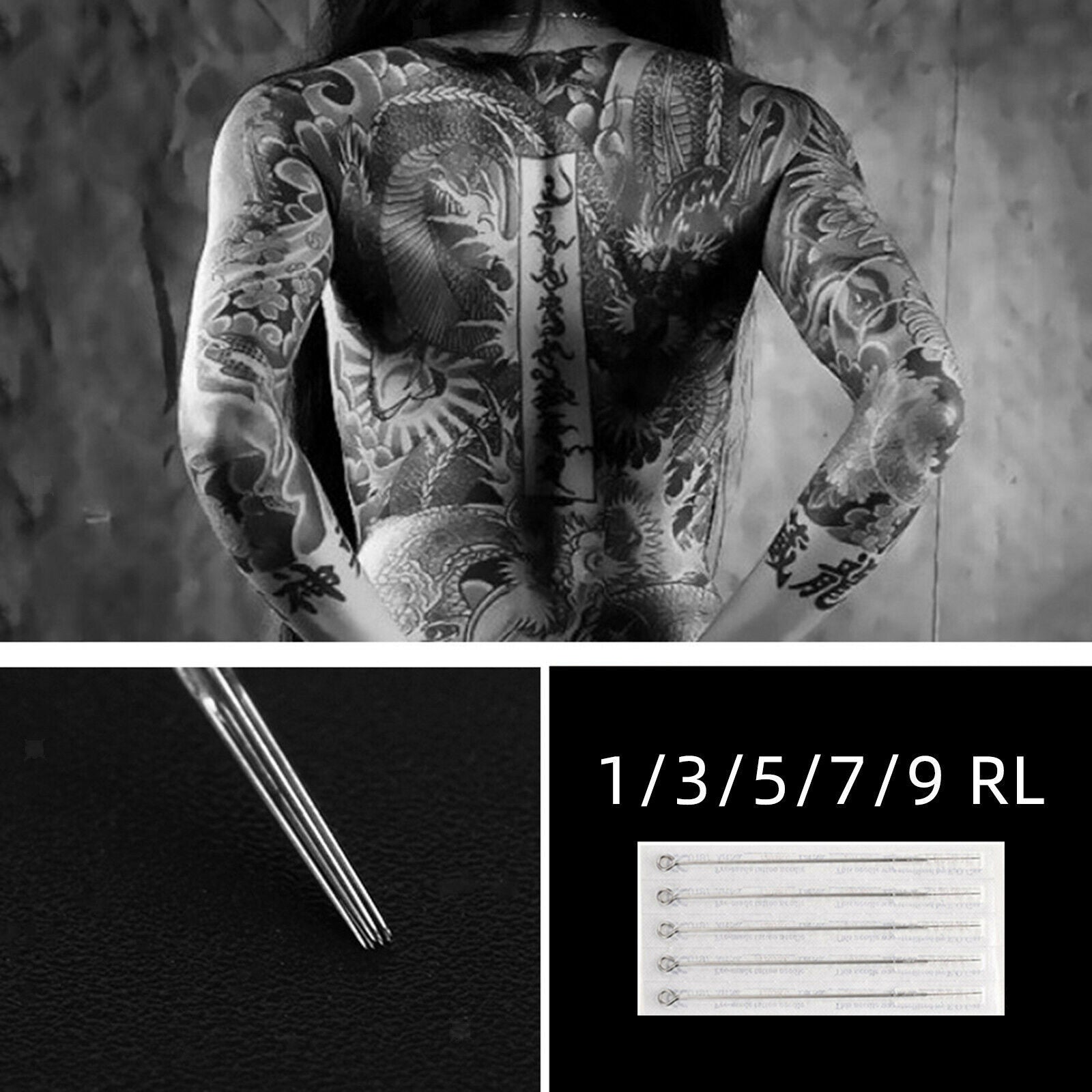 Hand Poke & Stick Tattoo Kit Tattooing Supply with Needles Bandage Tape safely