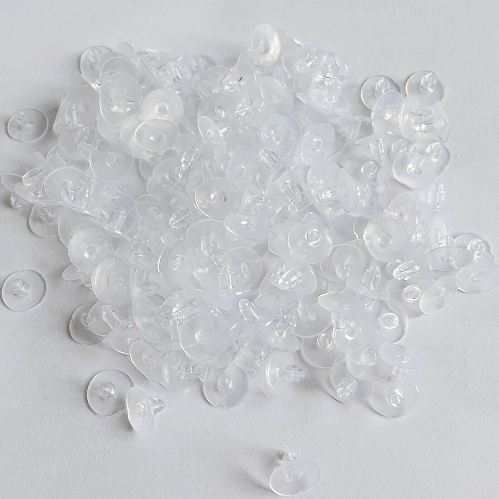 Silicone Earring Backs Backings Bullet Clutch Stopper Fish Hook Studs Hoops
