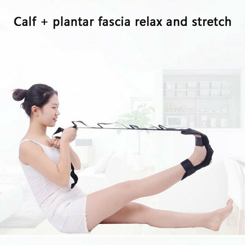 Yoga Ligament Stretching Belt Foot Drop Strap Leg Training Foot Correct An Fx