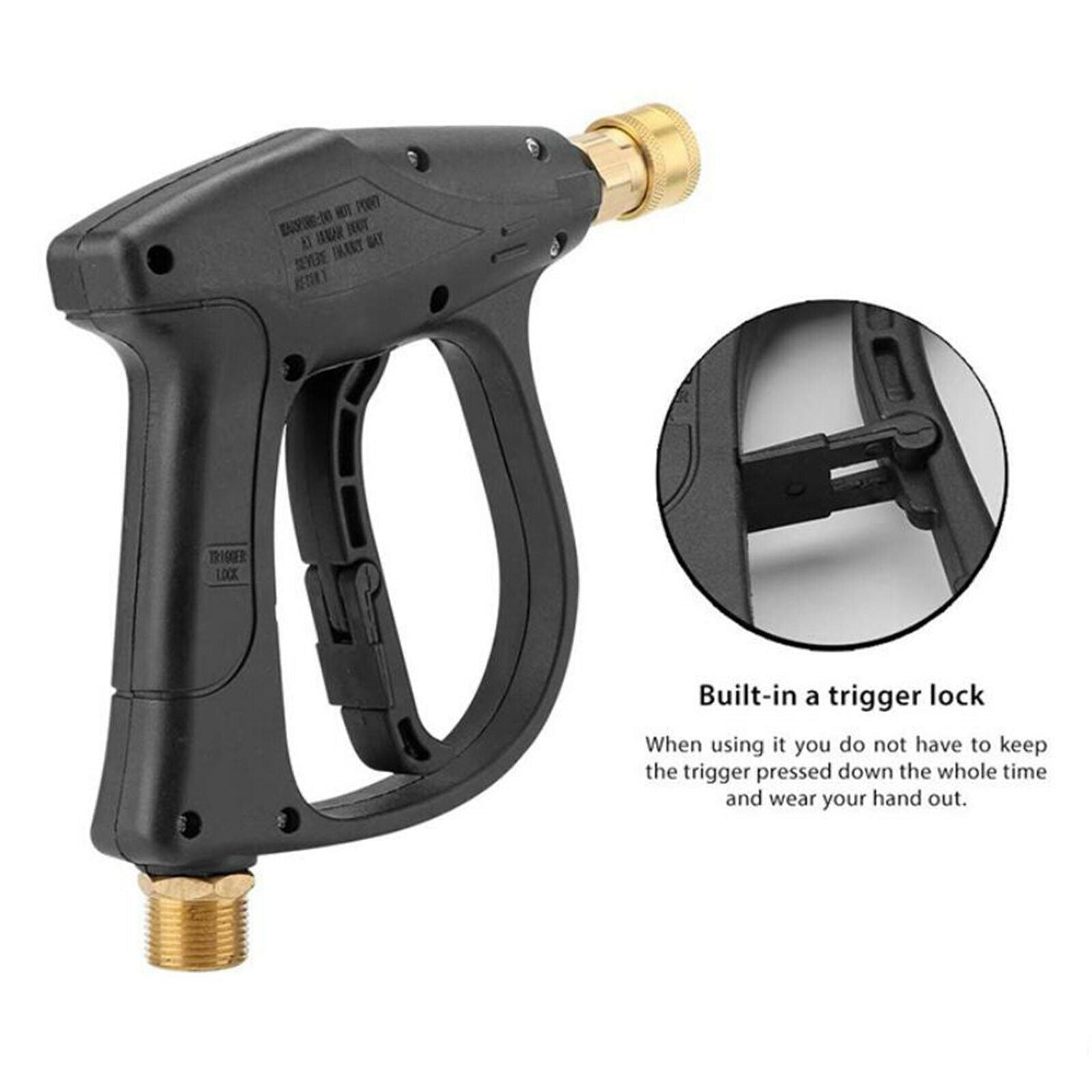 High Pressure Washer Gun 3000 PSI with 5 Nozzle Car Wash Durable Kit Fittings