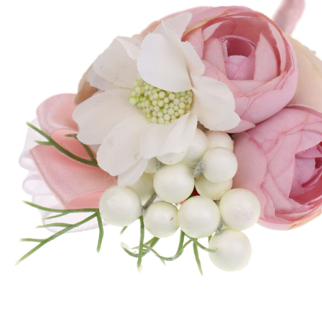 Flower Corsage Wedding Corsage Wristband For Bride Groom Bridesmaid Wedding