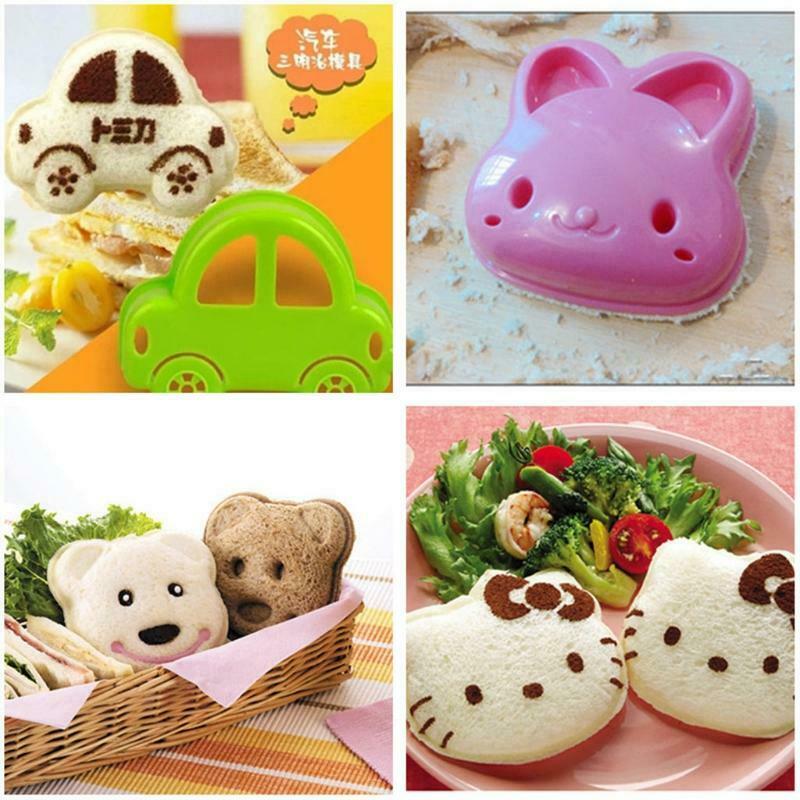 Pink Rabbit Shape Sandwich Bread Mold Cookie Cake Cutter Mould Maker DIY Cutter